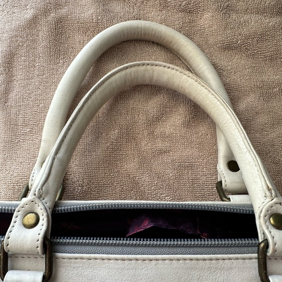 ANUSCHKA Vintage 🌸 Floral Melody 🌺 Wide Organizer Satchel, 8368, RFID - Picture 10 of 11